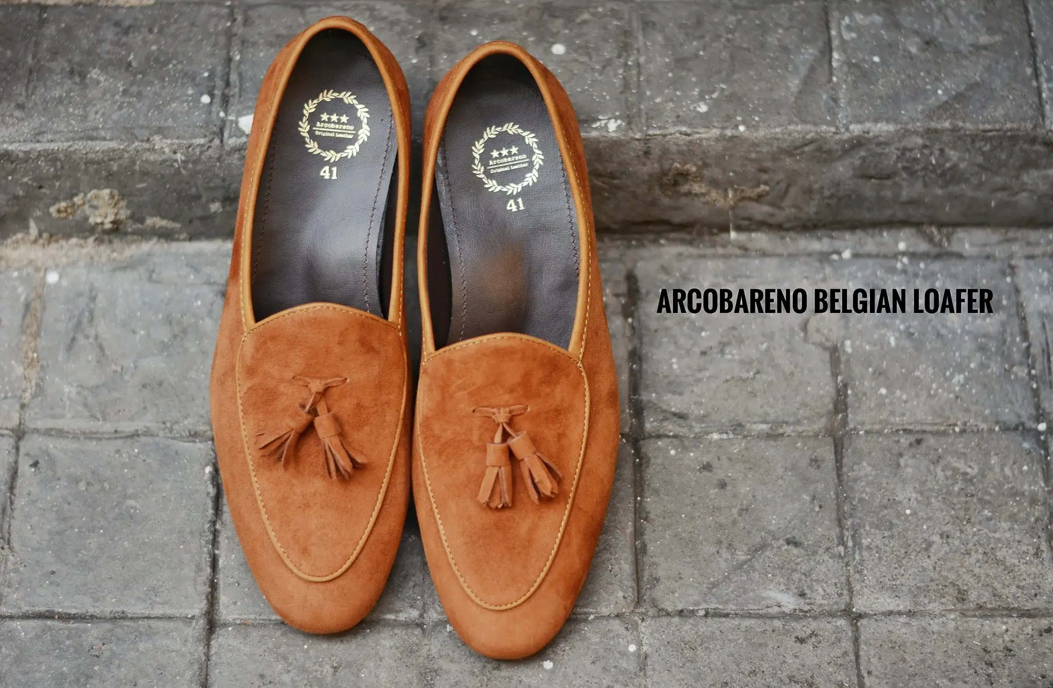 503-2 Tassel Suede Whisky Belgian Loafers