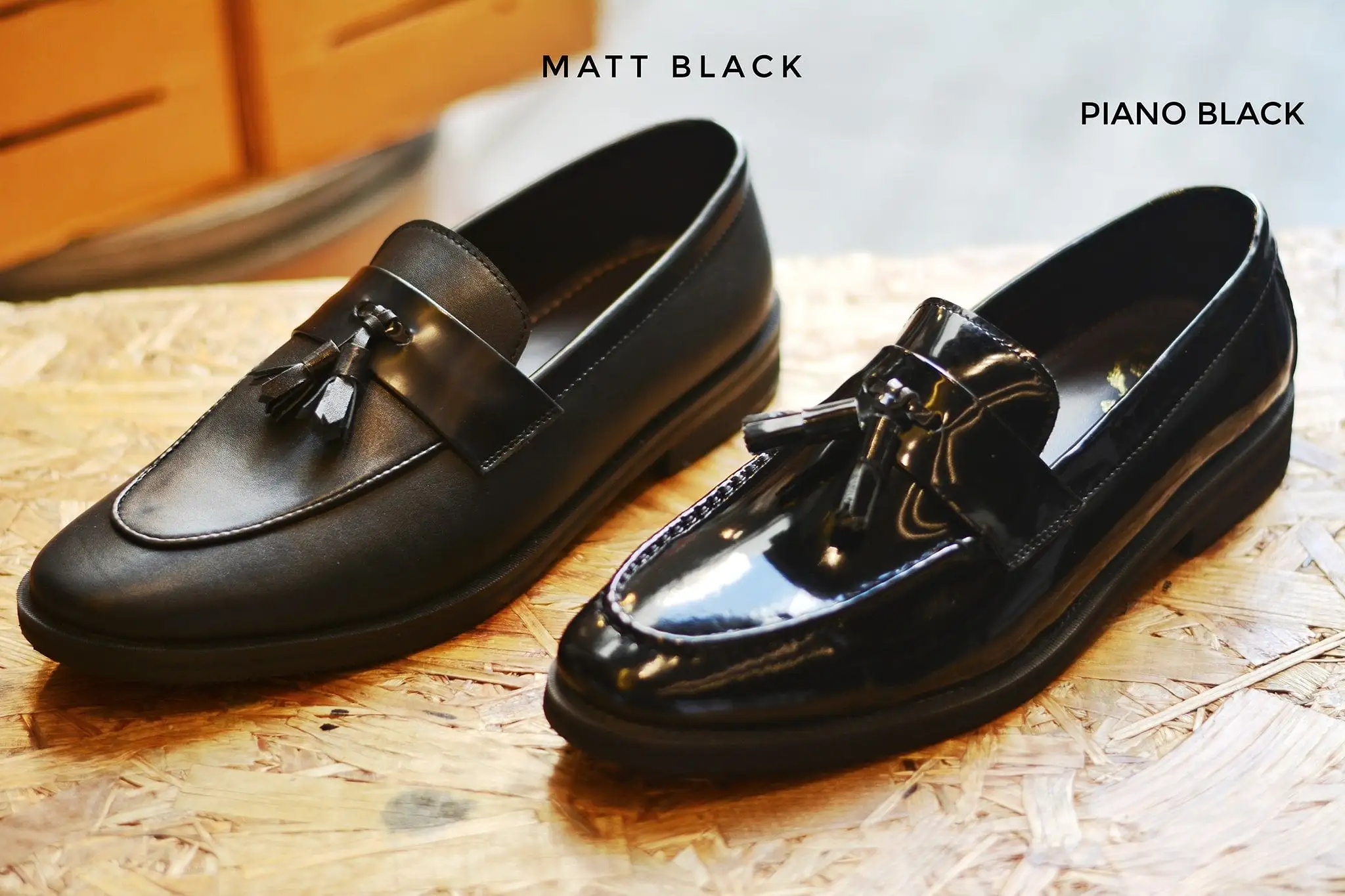 503 Tassel Loafer Matt Black Penny Tassels