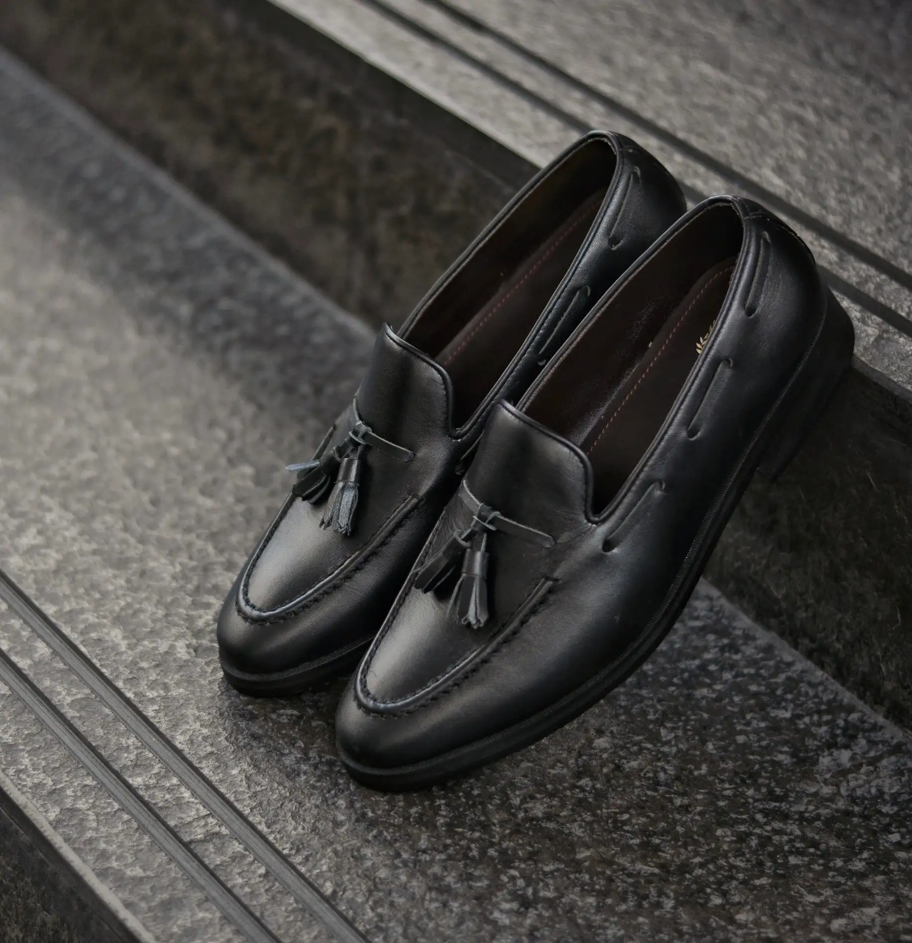 503 Tassel Loafer Matt Black