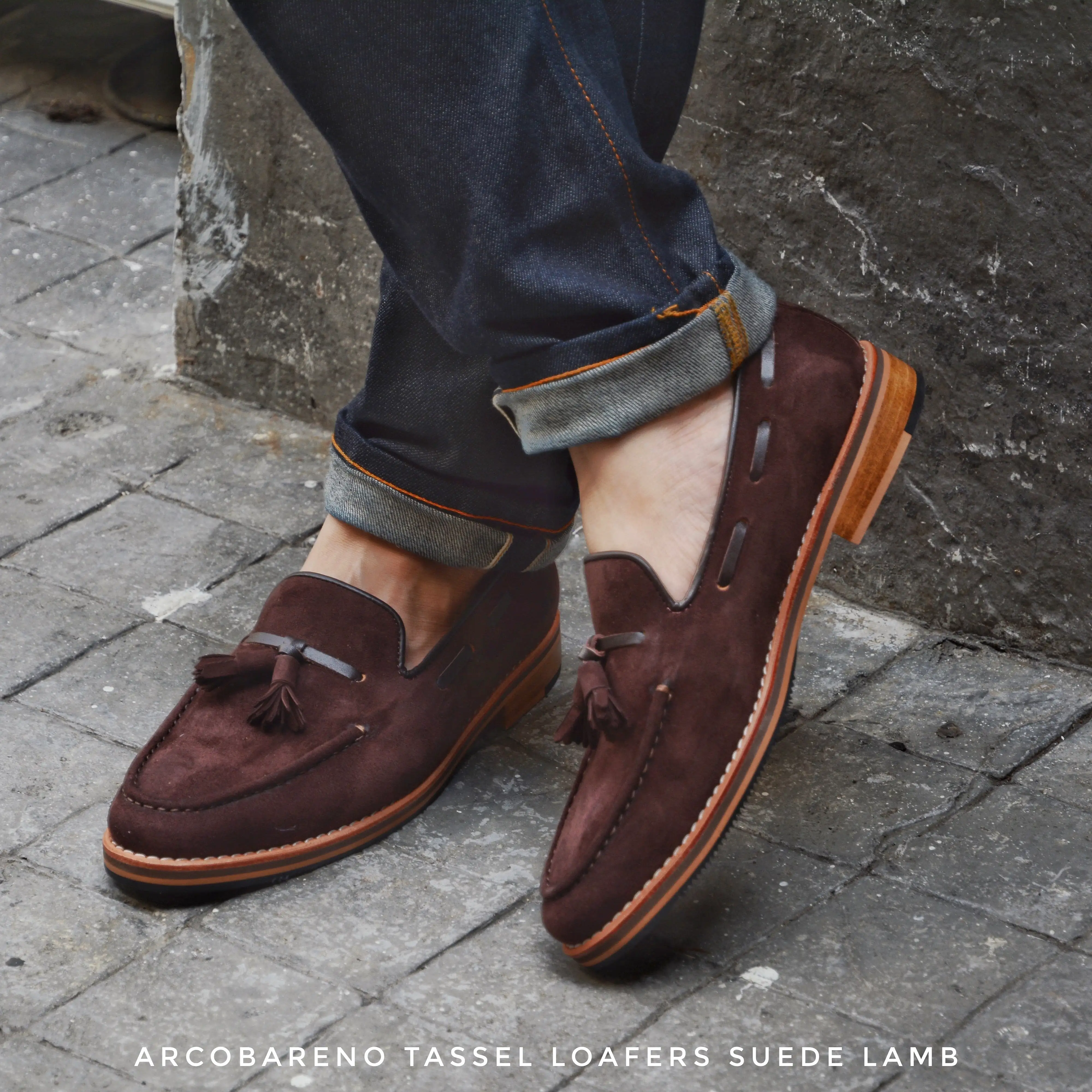 503 Tassel Loafer Suede Lamb DarkBrown