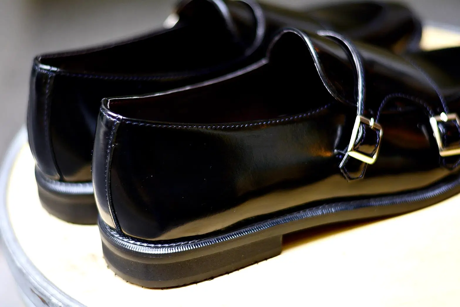 504 Double Monk Strap Black