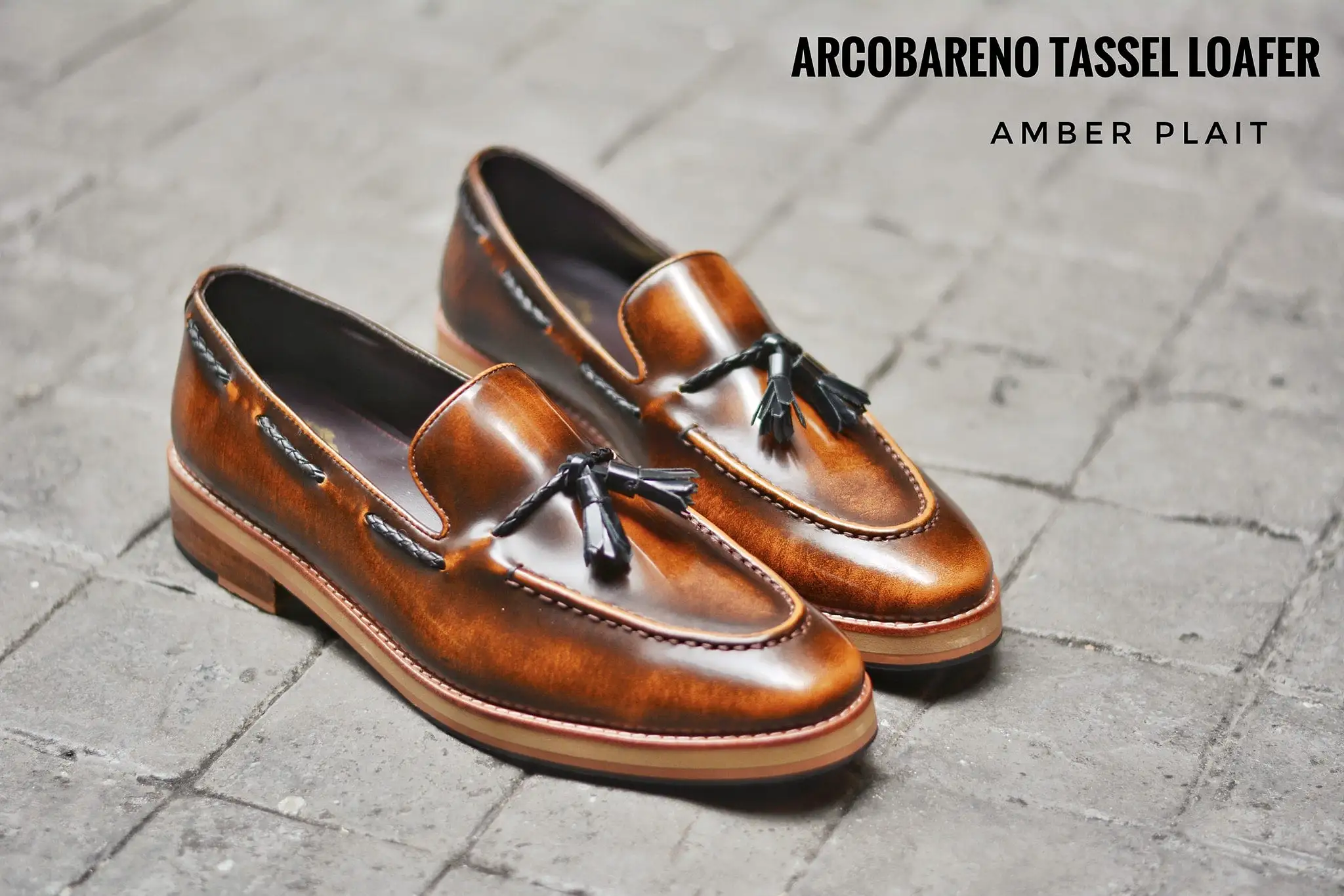 505 Tassel Loafer Amber - Plaid - Wooden Soles