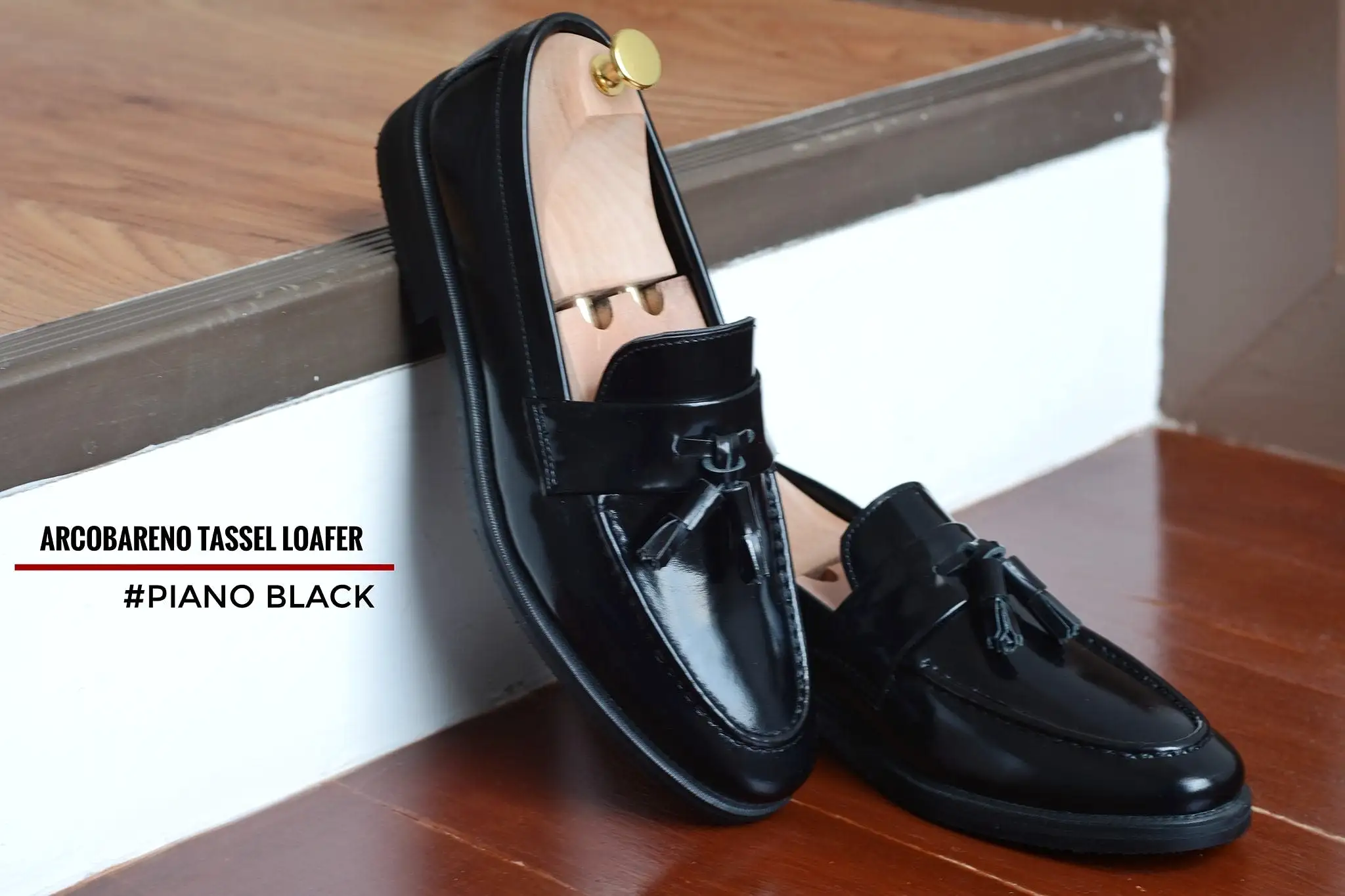 505 Tassel Loafer Strap PianoBlack x Black Soles