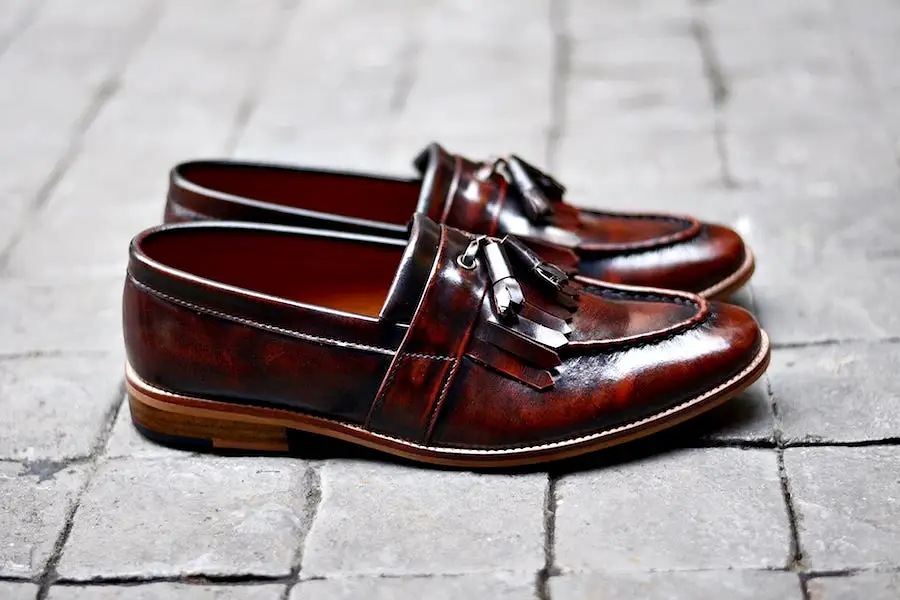 506 Full Strap Tassel Loafer Burgundy