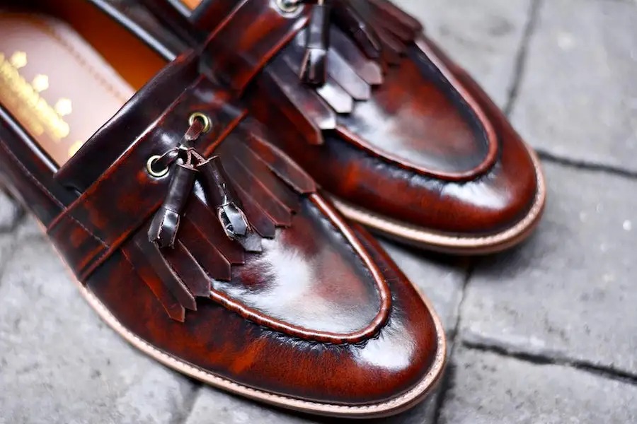 506 Full Strap Tassel Loafer Burgundy