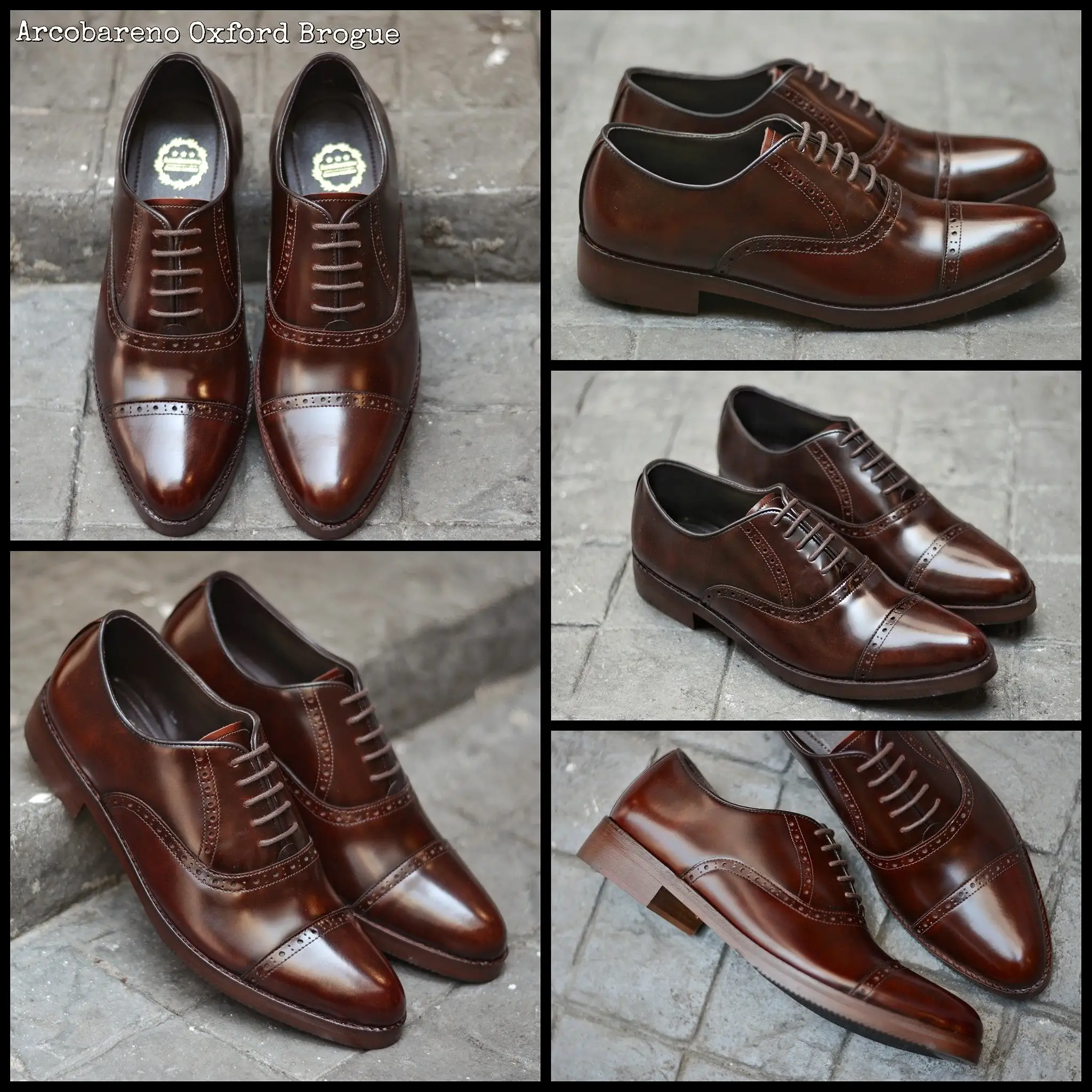 507-1 Brogue Shoe Dark Burgundy