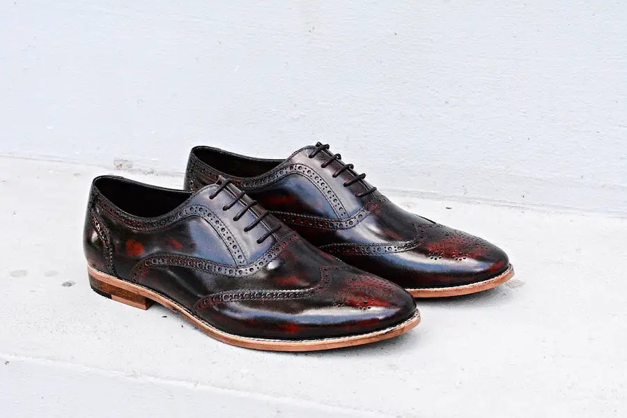 507 Brogue Shoe Lotus Burgundy + Wood