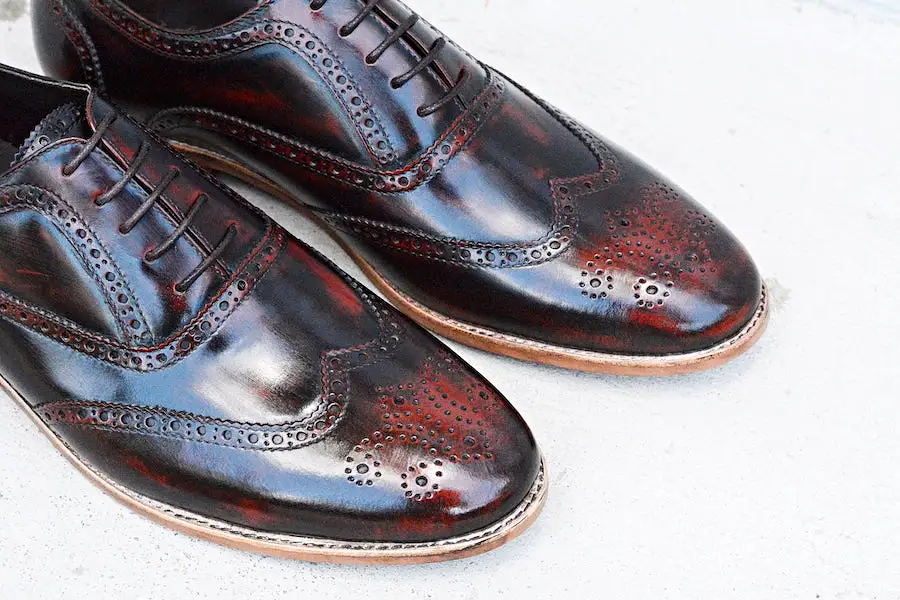 507 Brogue Shoe Lotus Burgundy + Wood