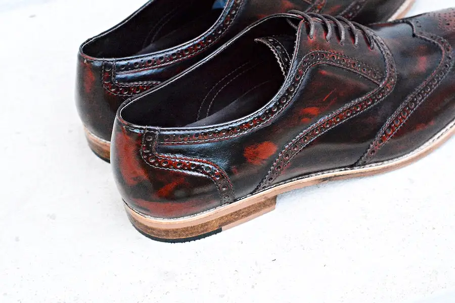 507 Brogue Shoe Lotus Burgundy + Wood