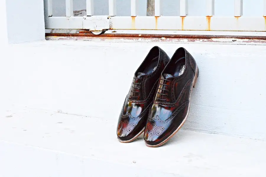 507 Brogue Shoe Lotus Burgundy + Wood