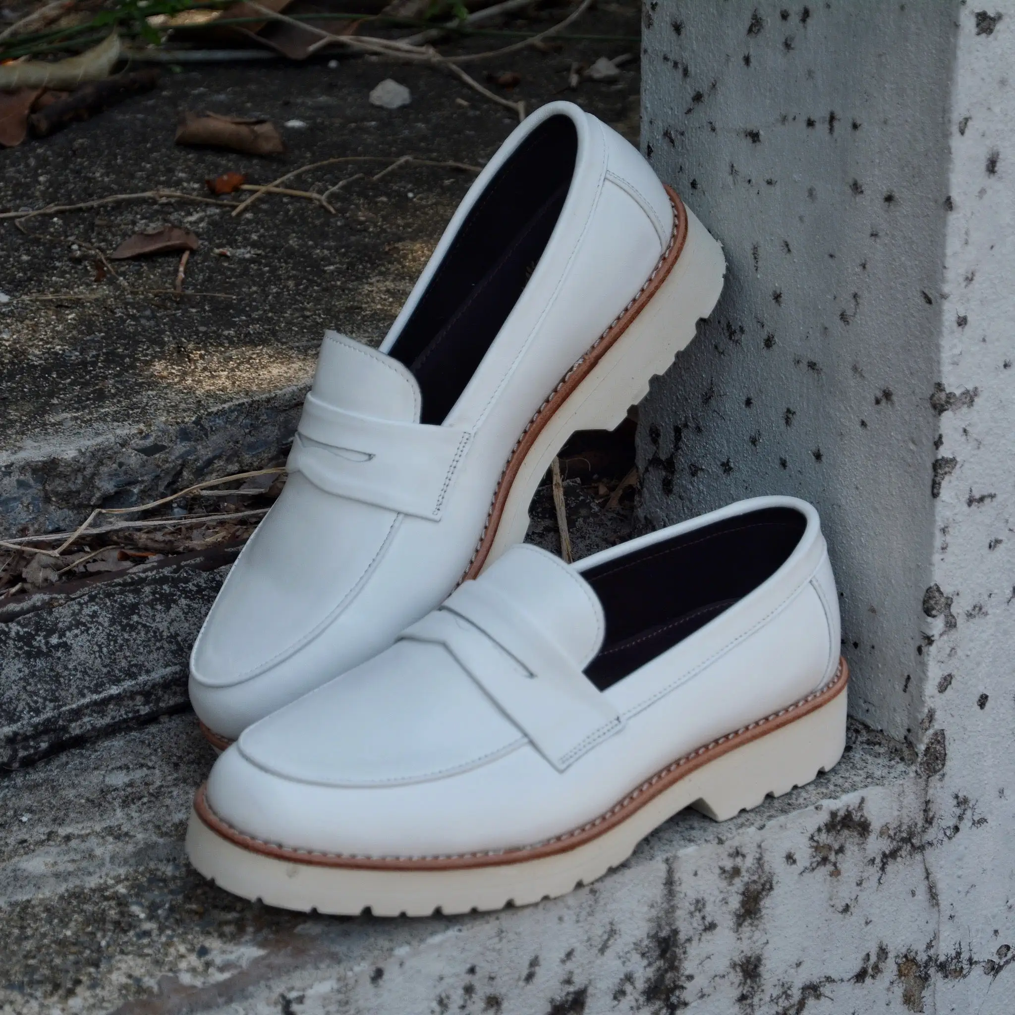 509  EXT 6 CM Penny Loafer Winter White