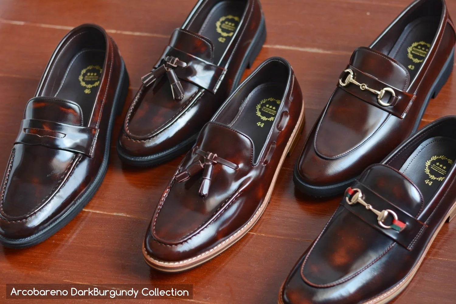 509 Penny Loafer Burgundy - Black Rubber Sole