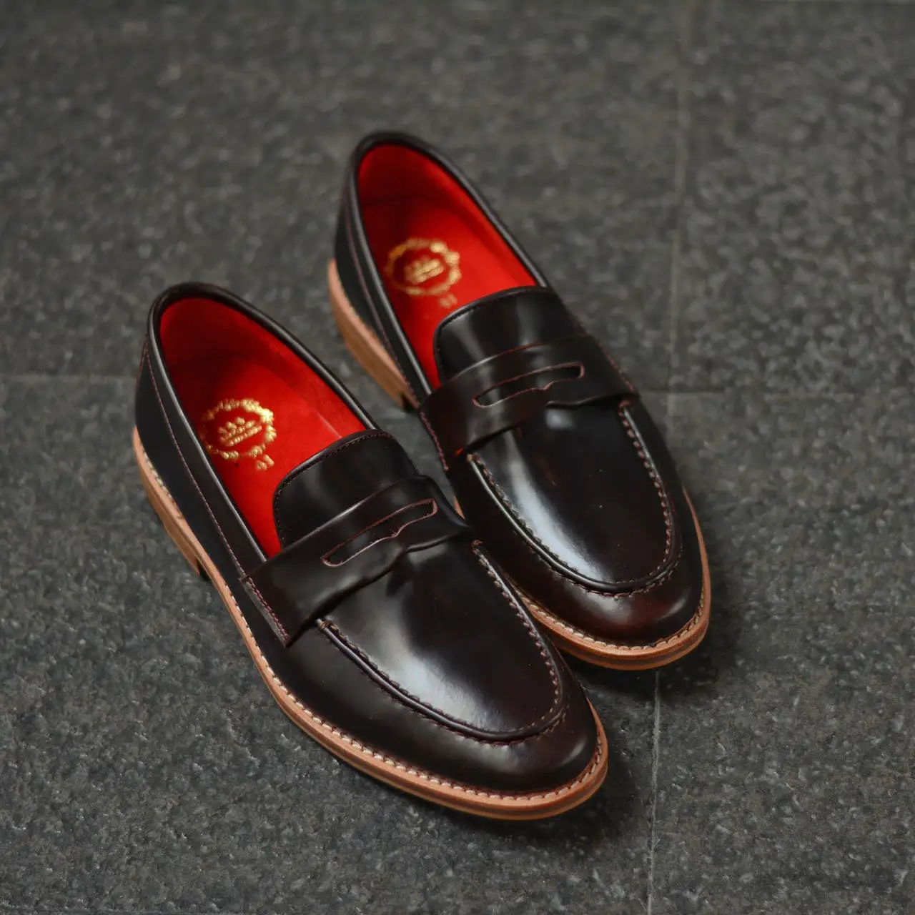 509 Penny Loafer DarkBrown - Wooden Sole x SuedeLamb