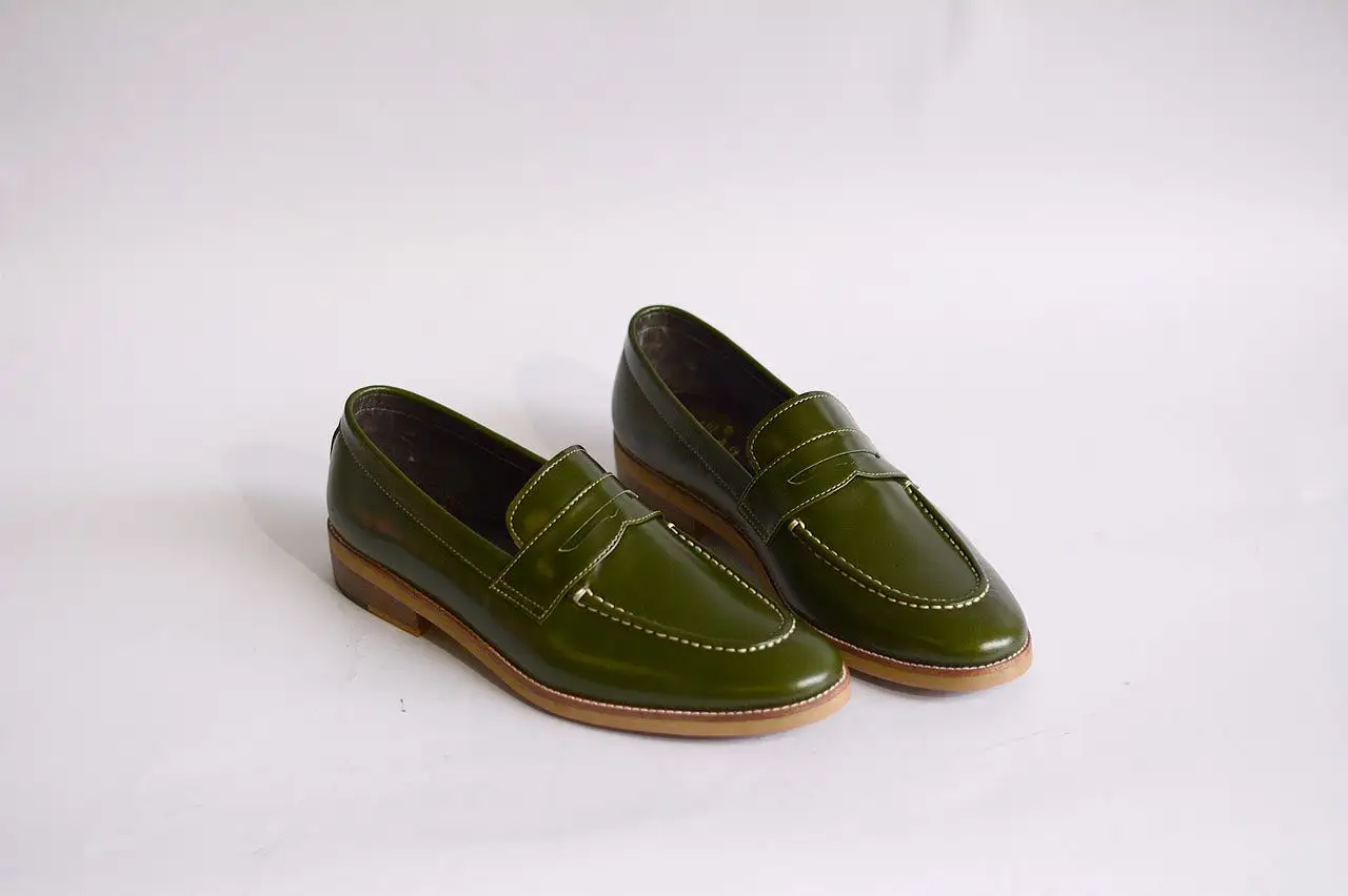 509 Penny Loafer Green