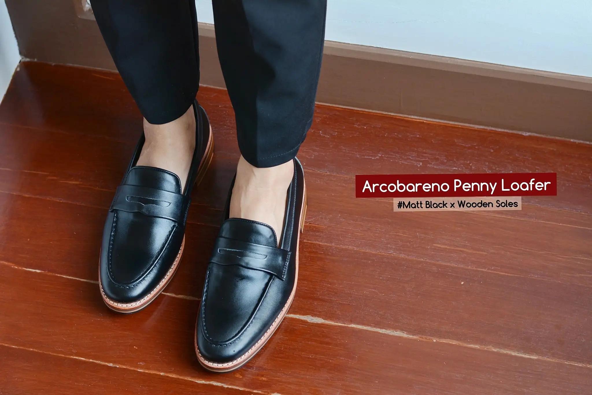 509 Penny Loafer Matt Black x Wooden Sole