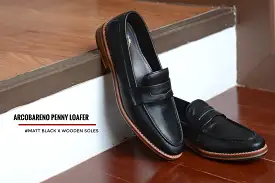 509 Penny Loafer Matt Black x Wooden Sole