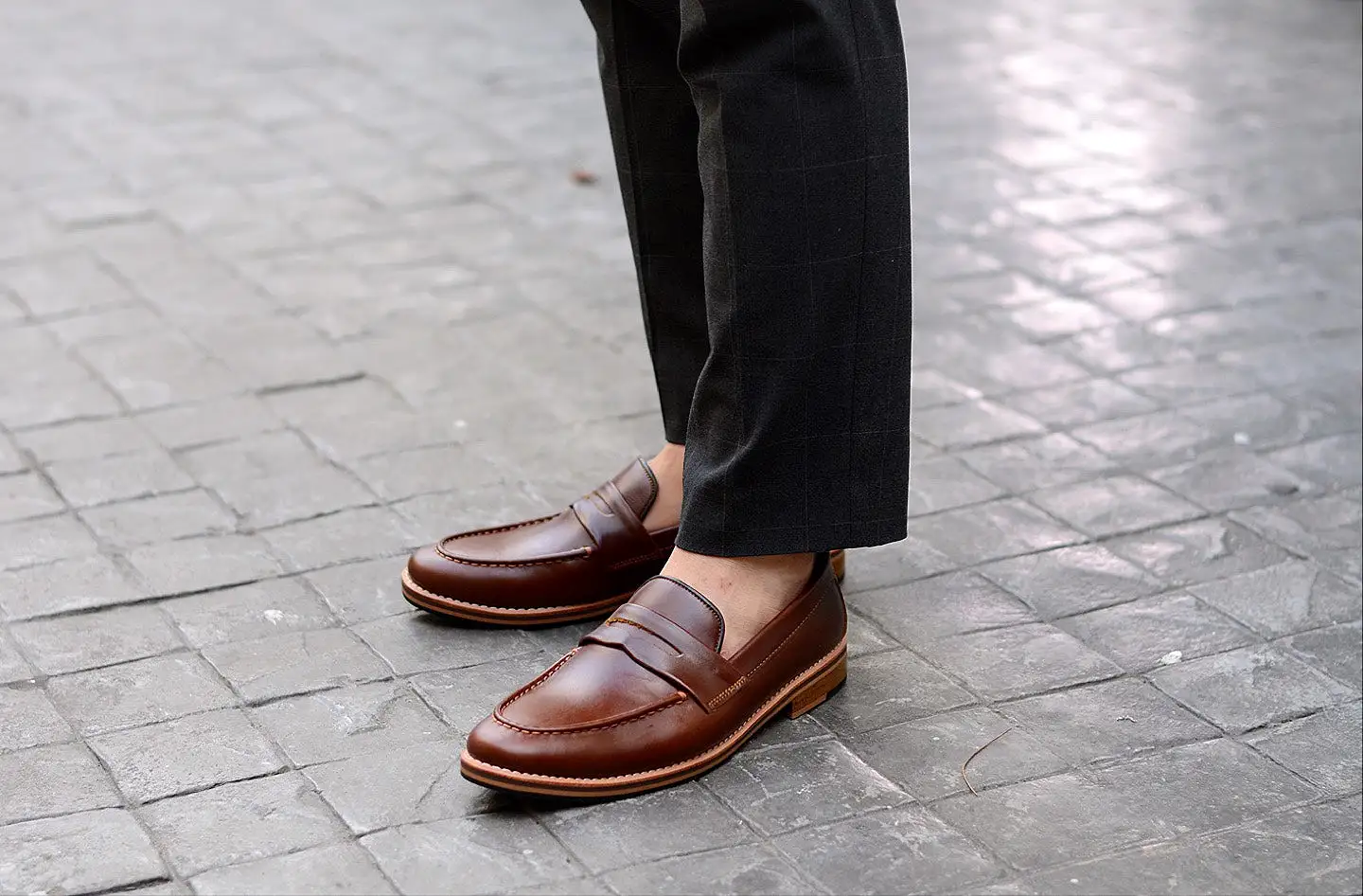 509 Penny Loafer Matt Caramel - Wooden Sole