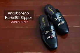 701 Slipper Horsebit Embroid