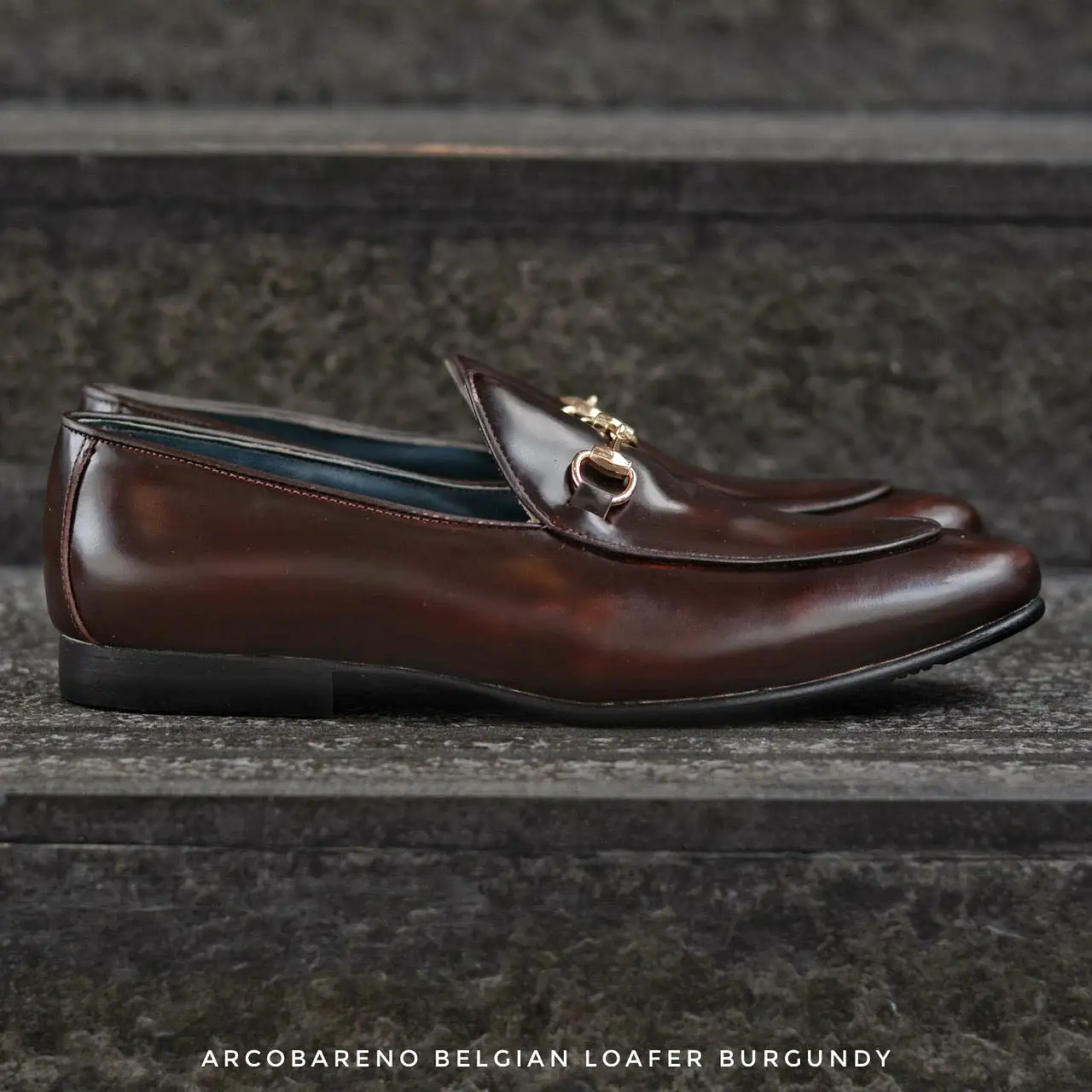 702-4 Horsebit Belgian Loafers Burgundy