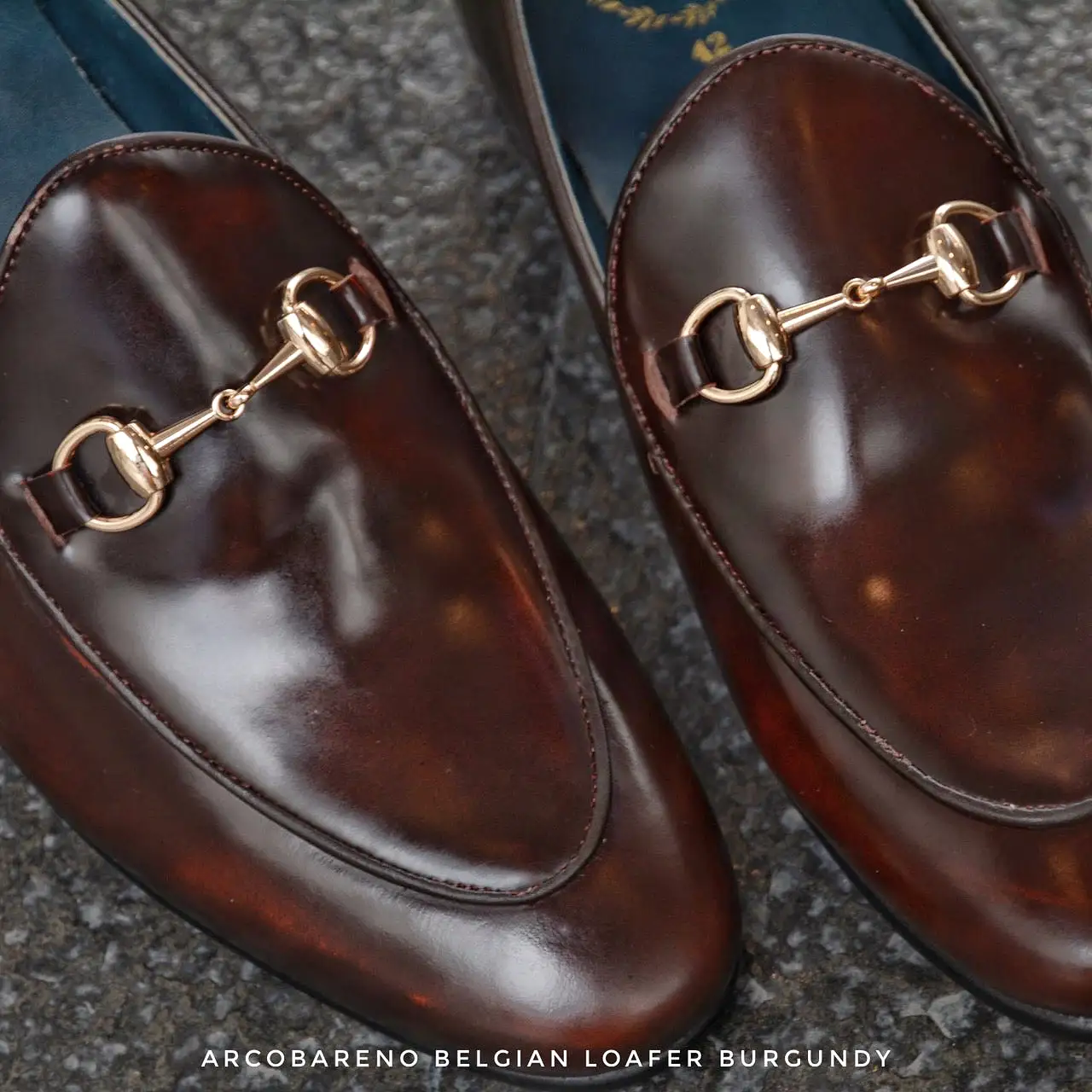 702-4 Horsebit Belgian Loafers Burgundy