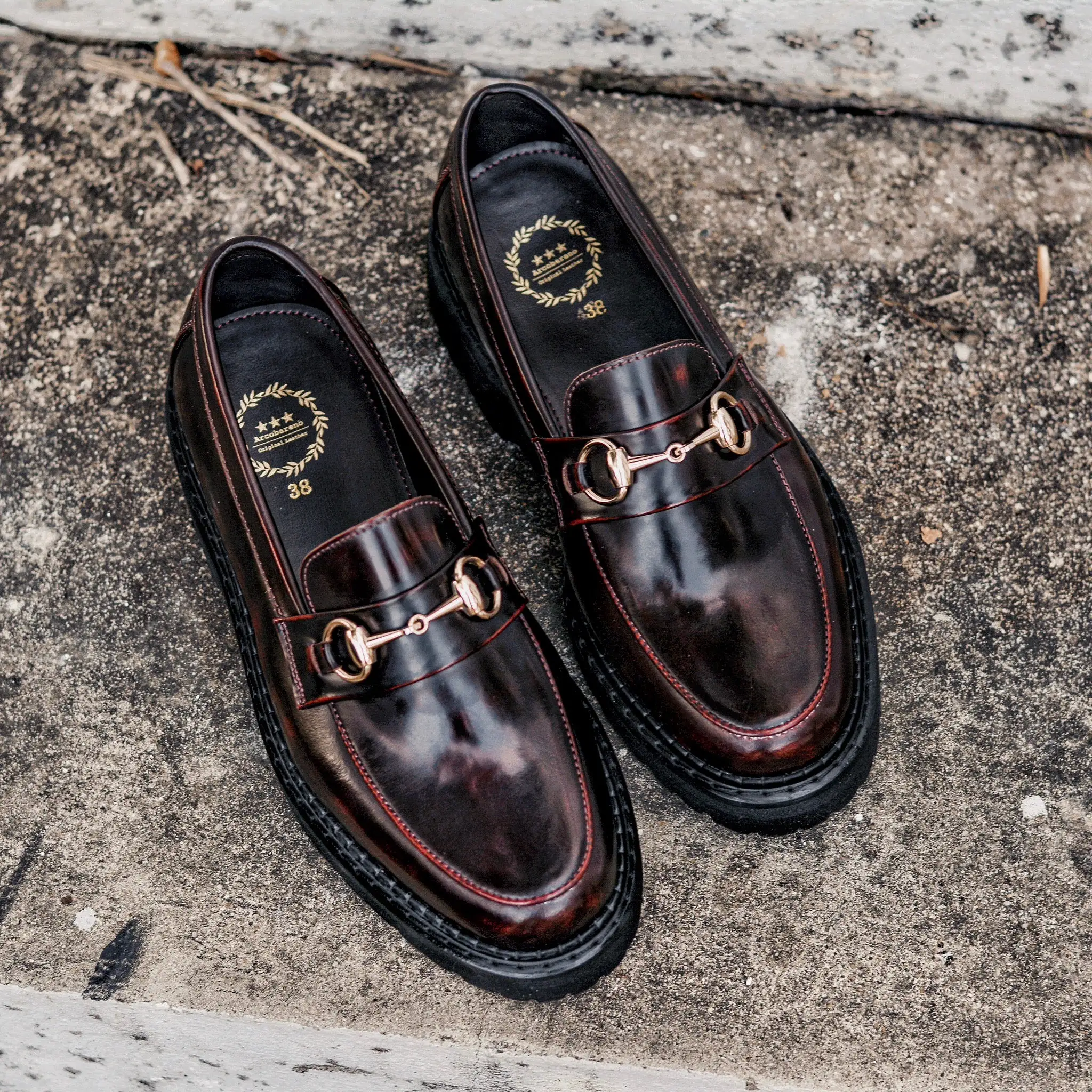 702 EXT 6 CM Horsebit Loafer Burgundy