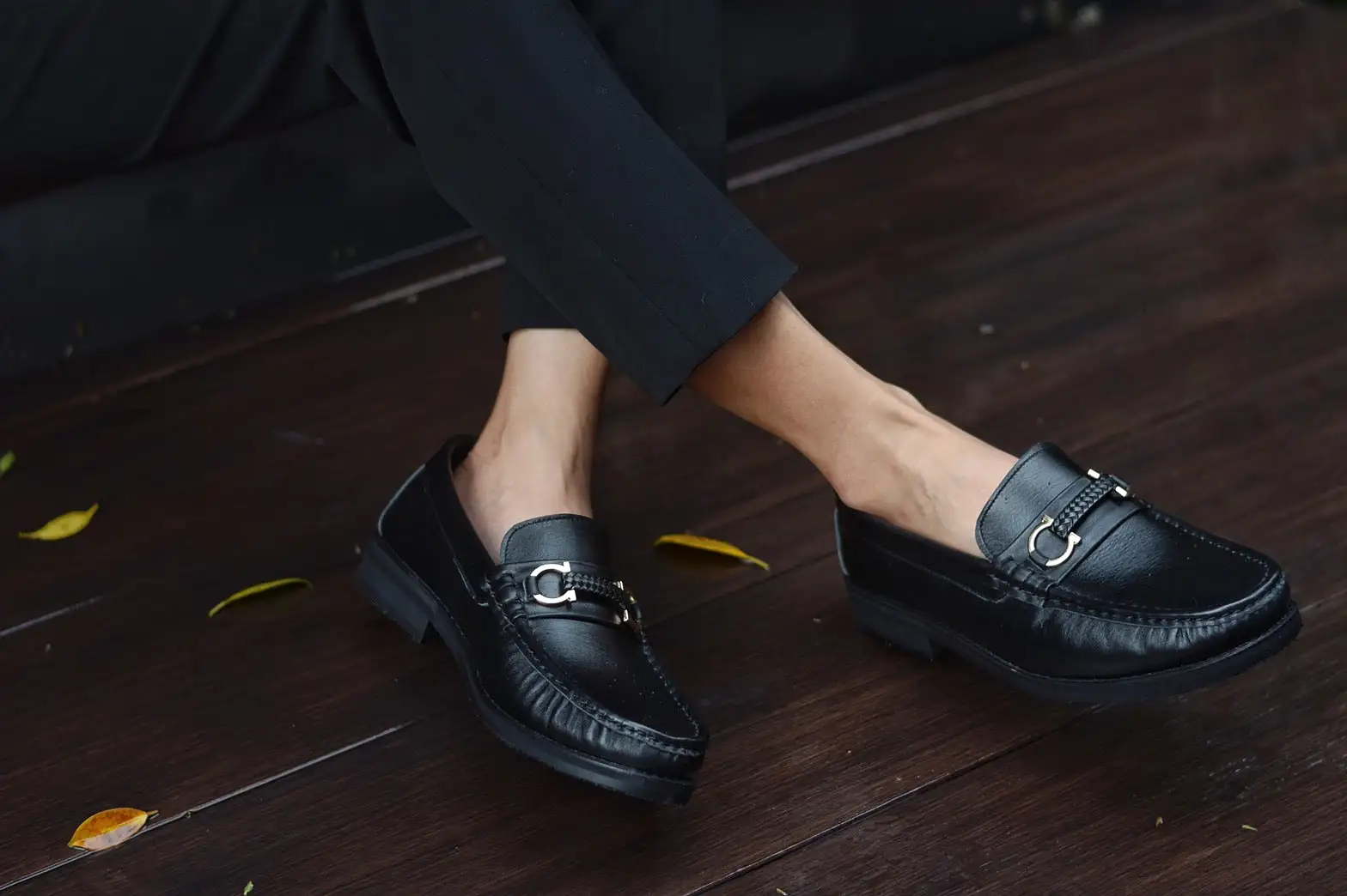 703 Horsebit Loafer MattBlack II