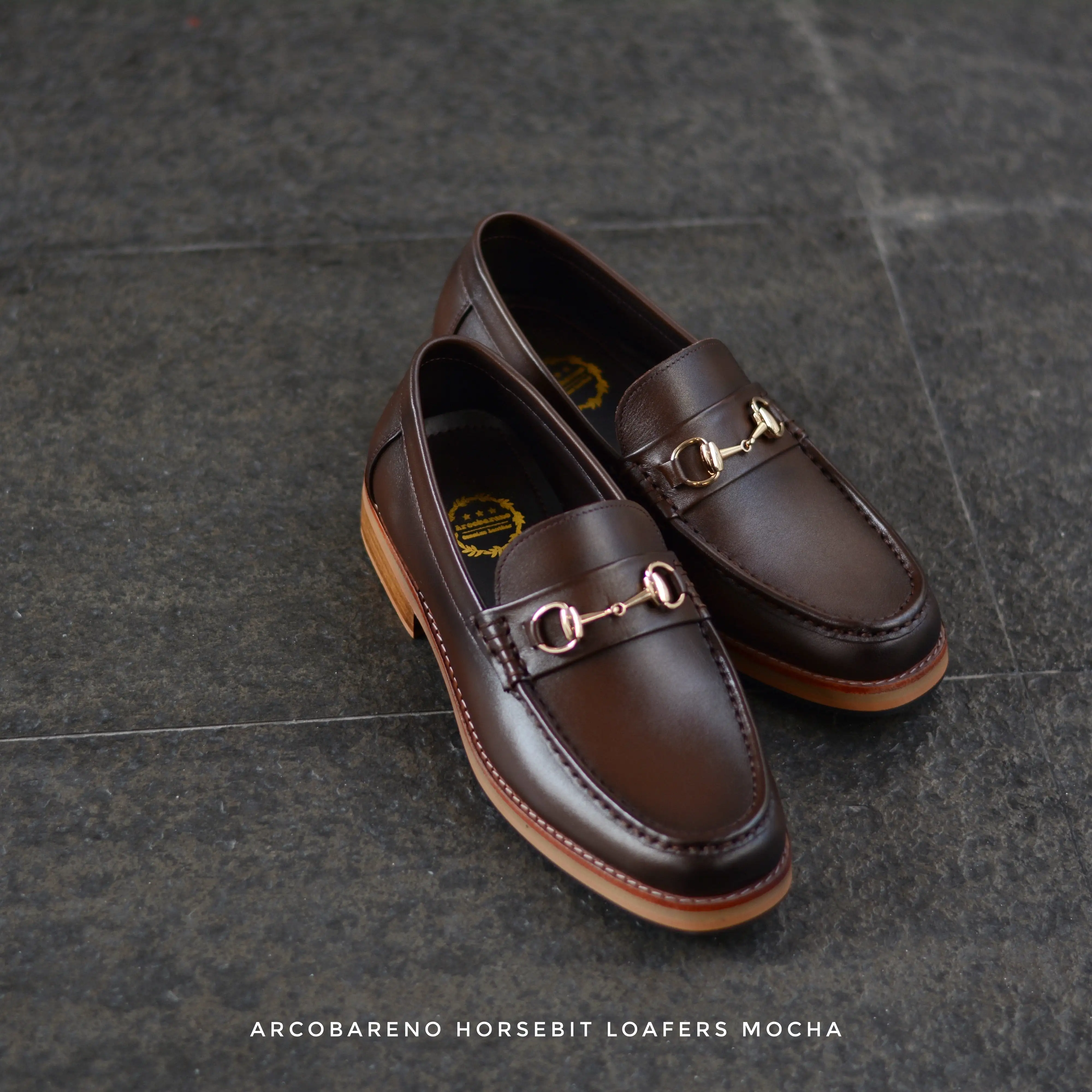 703 Horsebit Loafer Mocha Patina Paint