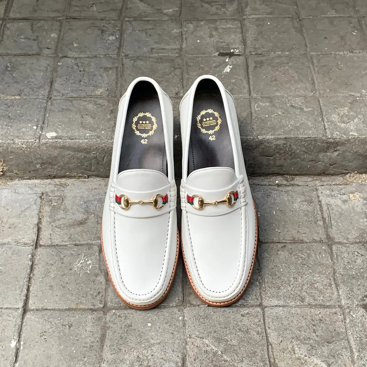 703 Horsebit Loafer WinterWhite x Ribbon