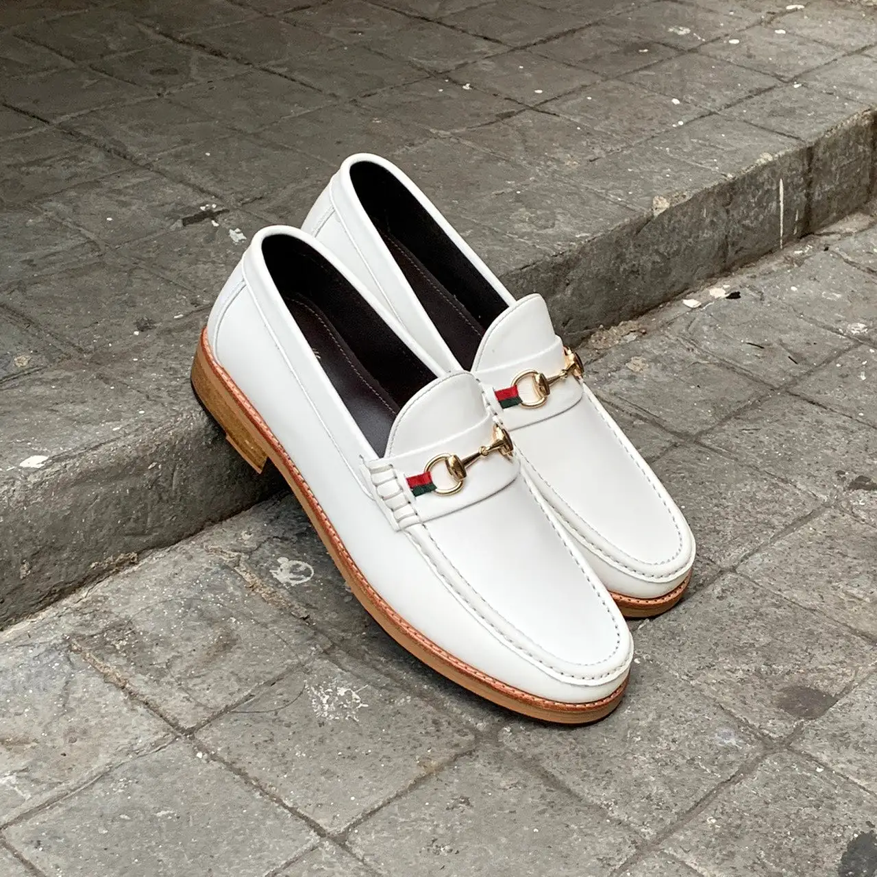 703 Horsebit Loafer WinterWhite x Ribbon