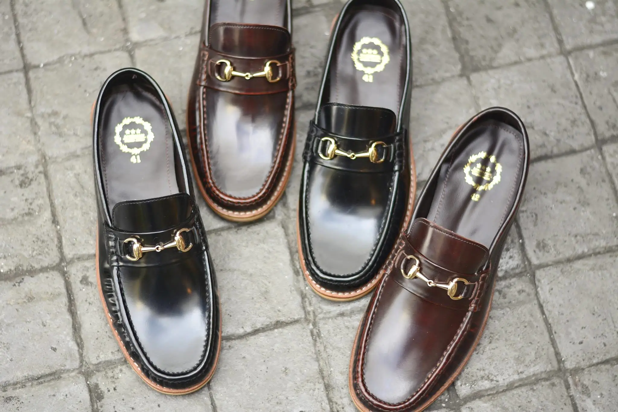 703 Wide Front Horsebit Loafer Burgundy