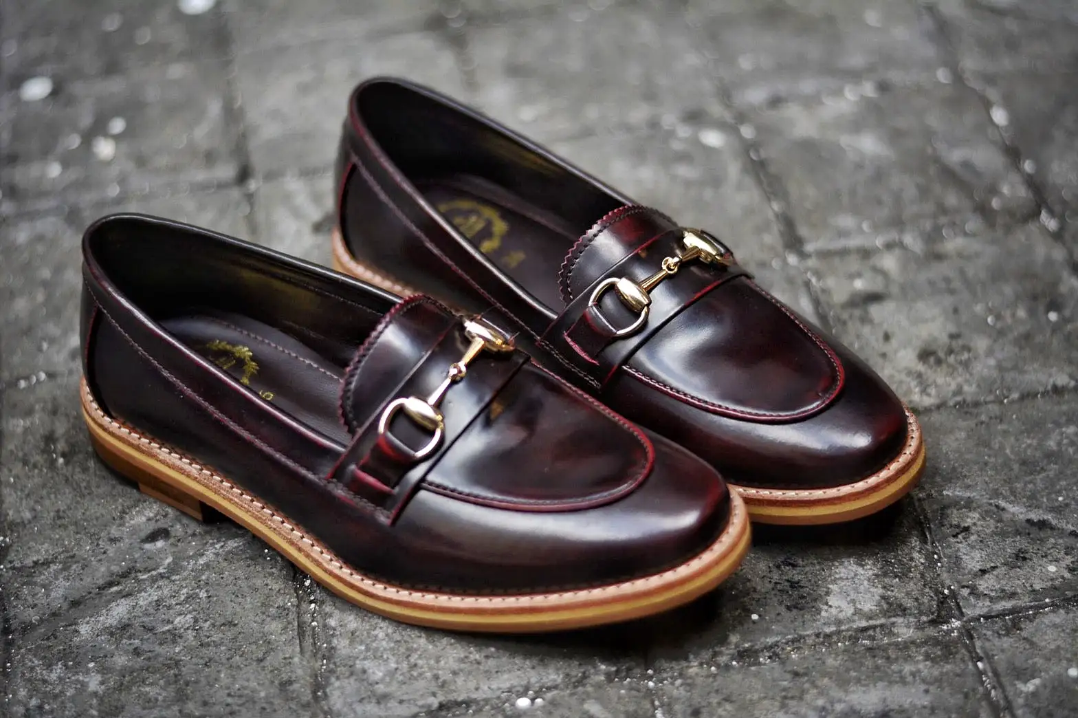 703 Women Horsebit Loafer Burgundy