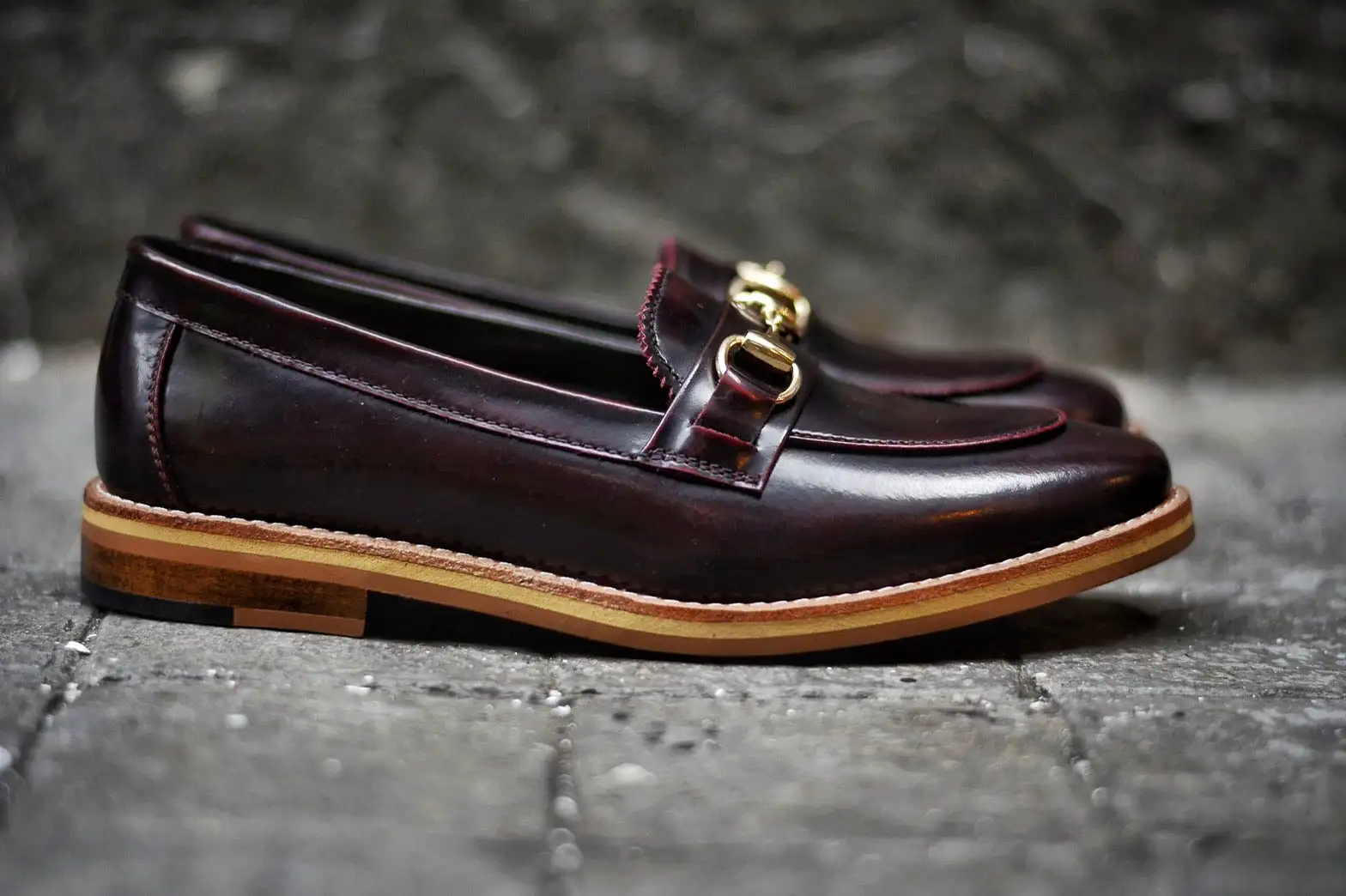 703 Women Horsebit Loafer Burgundy