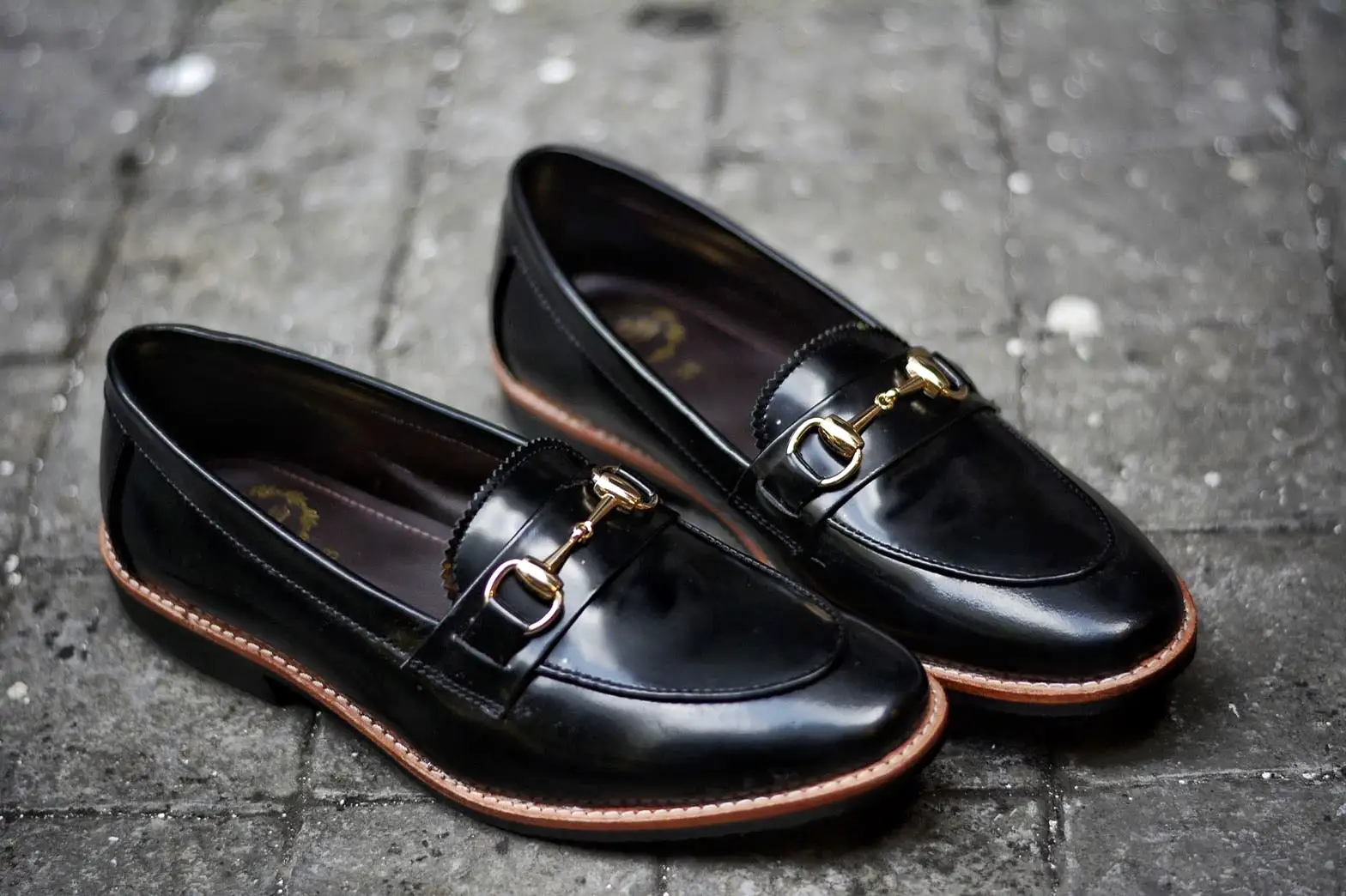 703 Women Horsebit Loafer PianoBlack