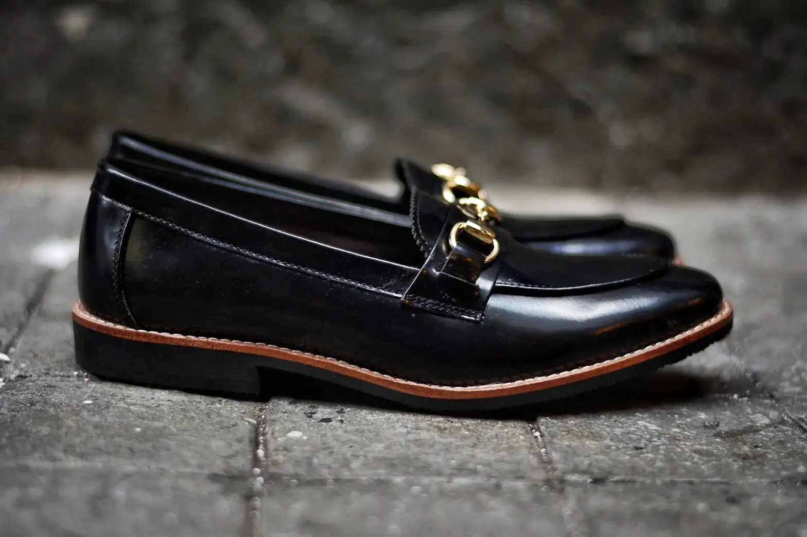 703 Women Horsebit Loafer PianoBlack