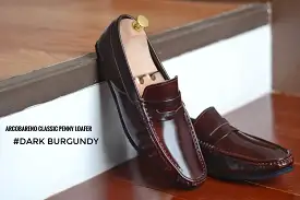 823 Arcobareno Classic Penny Loafer Burgundy