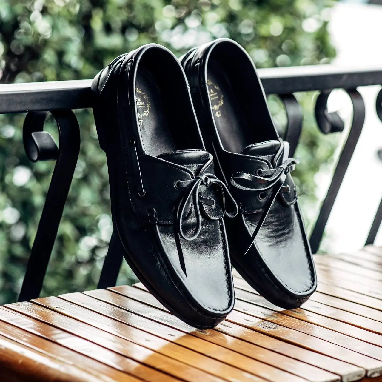 825 Boat Shoe - Matt Black