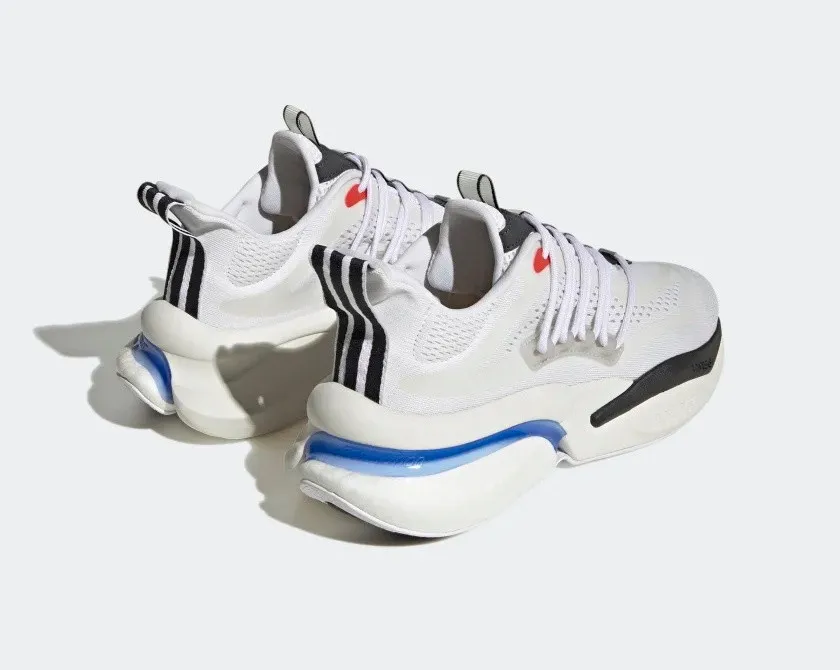 Adidas AlphaBOOST V1 Cloud White Blue Fusion Bright Red HP2757