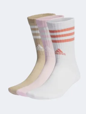 Adidas Classic 3S  Women Training Sock Pink/White/Beige