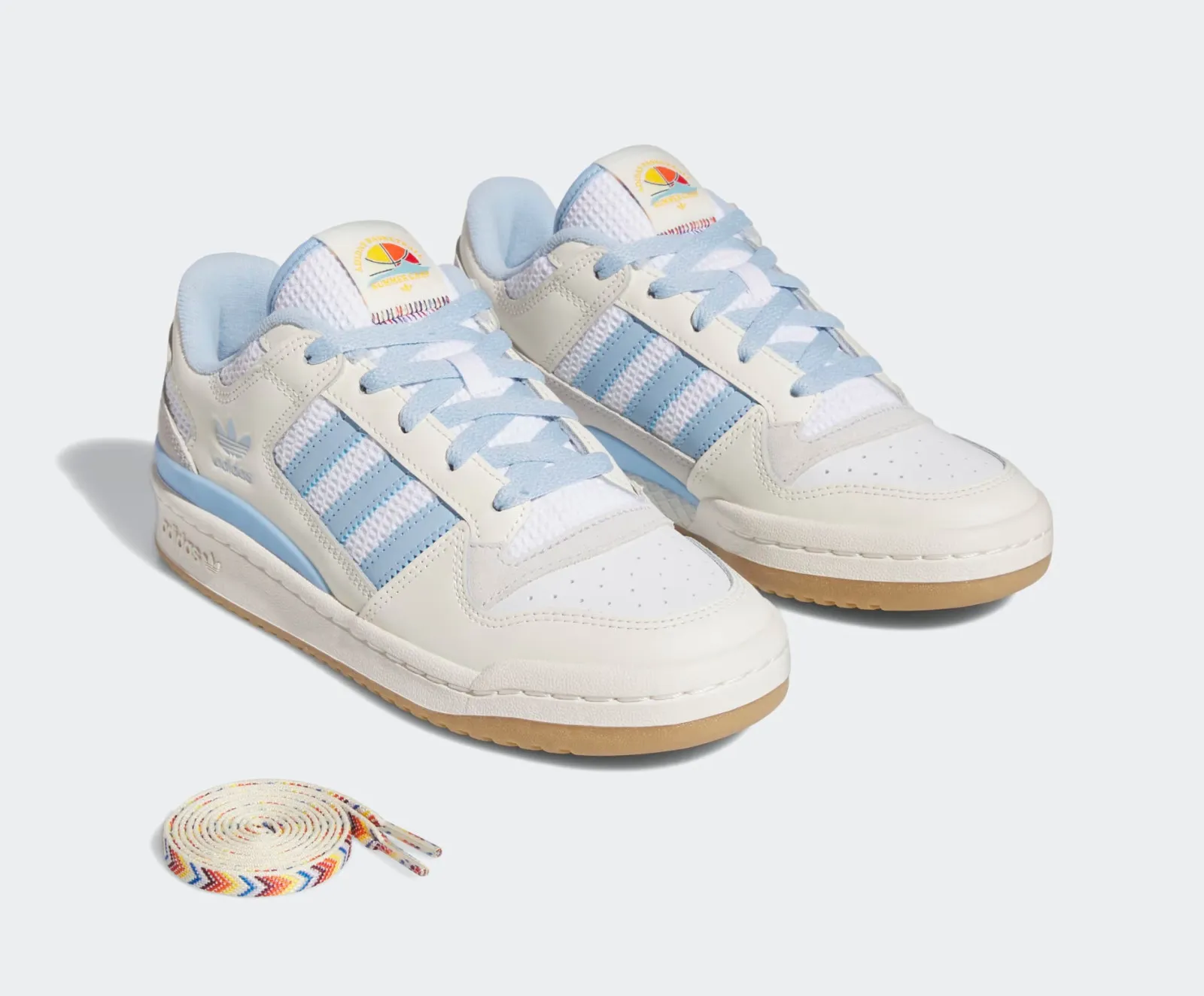 Adidas Forum Low Cream White Clear Sky Cloud White IE7420