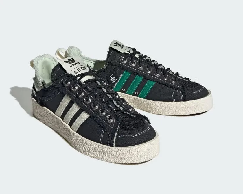 Adidas Originals Campus 80s Song for the Mute Core Black Cream White Linen Green ID4791