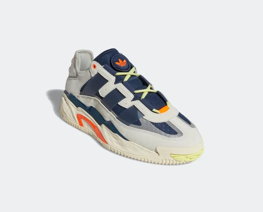 Adidas Originals Niteball Crew Navy Cream White Solar Orange S24146