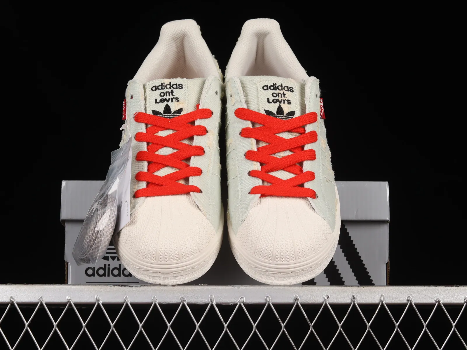 Adidas Originals Superstar Denim Blue Red Cloud White GE4988