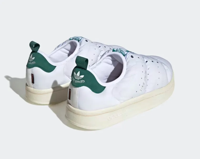 Adidas Puffylette Stan Smith Cloud White Collegiate Green Old Gold HP6699