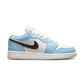 Air Jordan 1 Low Ice Blue Black (GS)