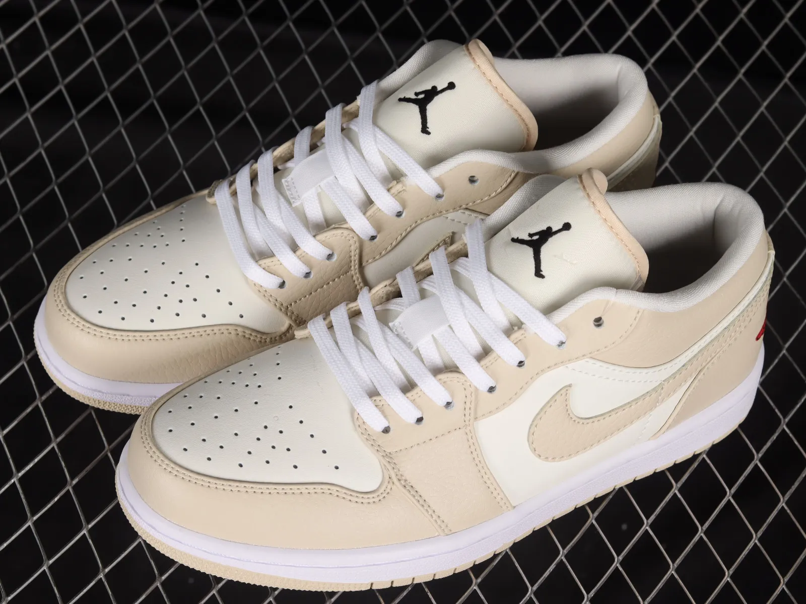 Air Jordan 1 Low SE Heavy Tumbled Tan Leather FB7168-121