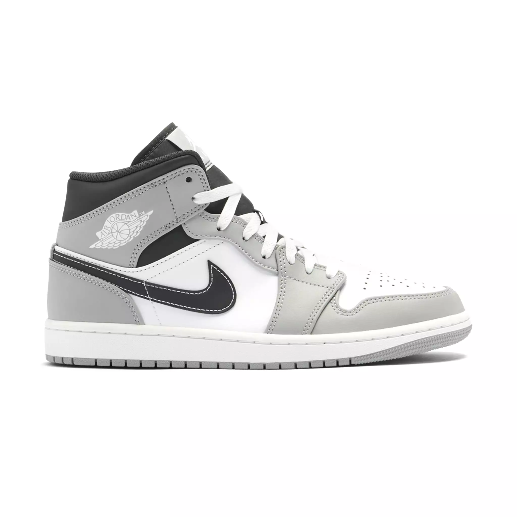 Air Jordan 1 Mid Light Smoke Grey Anthracite (GS)