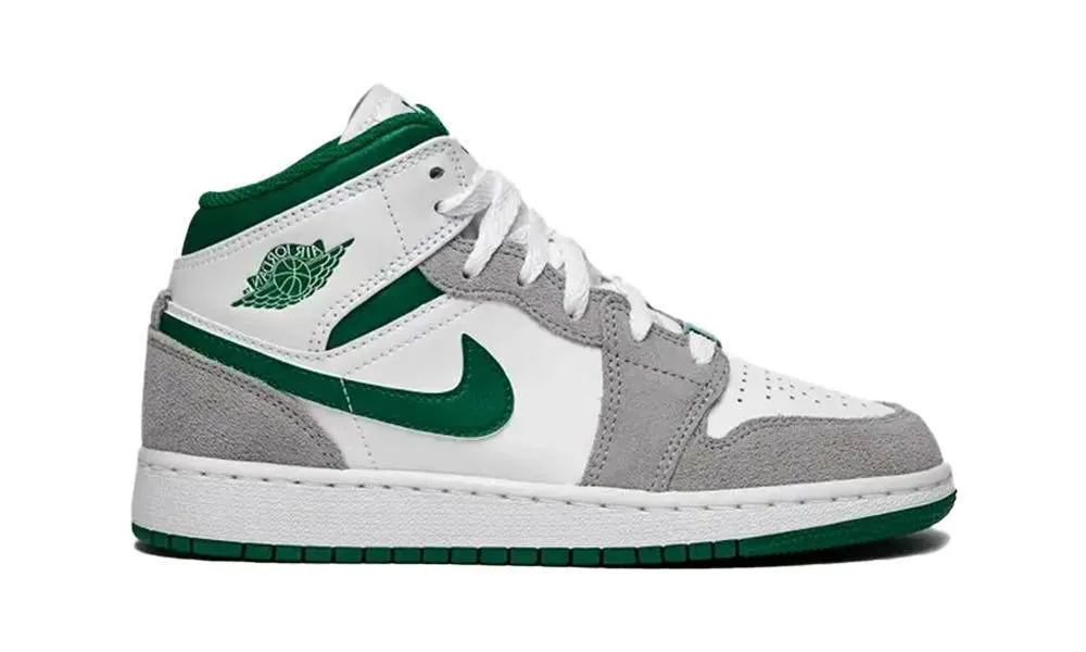 Air Jordan 1 Mid SE Grey Green (GS)