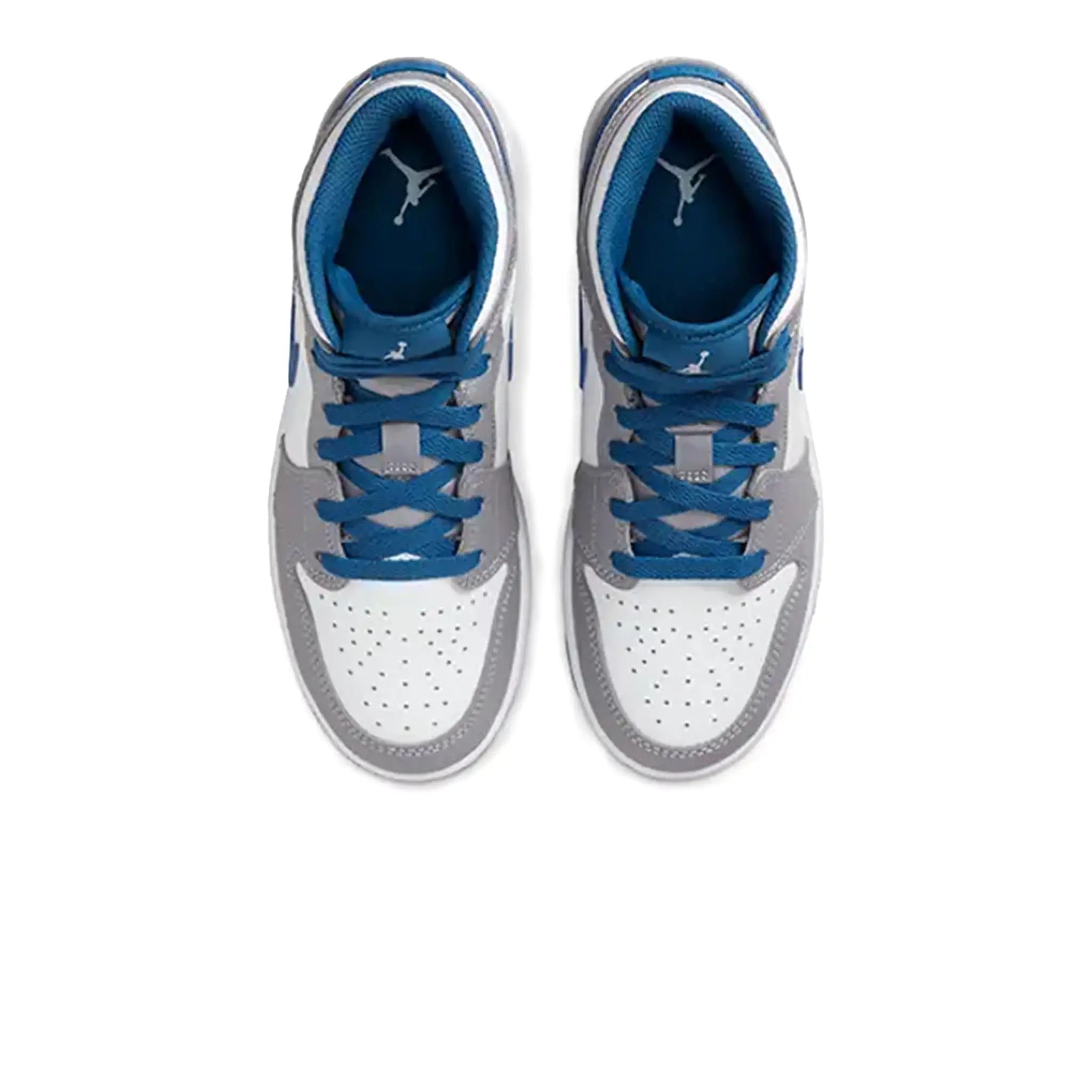 Air Jordan 1 Mid True Blue Cement (GS)