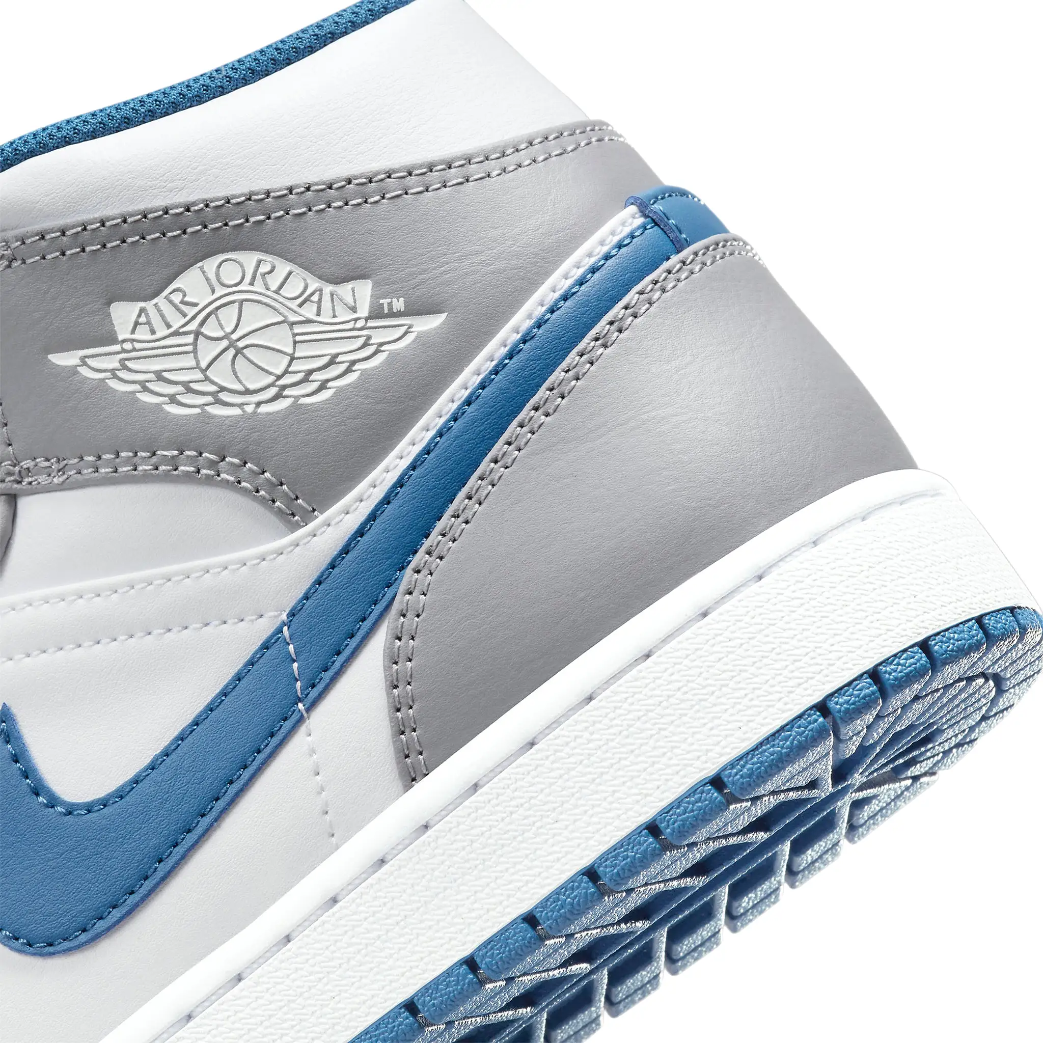 Air Jordan 1 Mid True Blue Cement