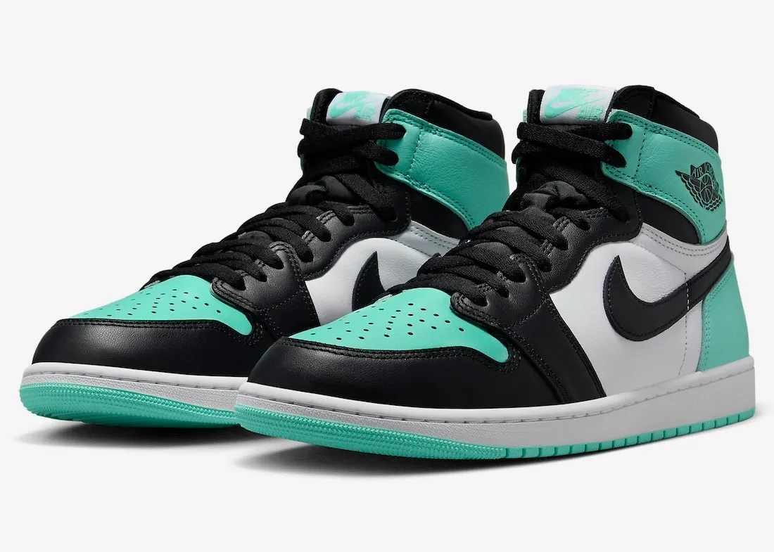 Air Jordan 1 Retro High OG Green Glow Black White DZ5485-130